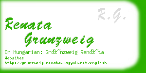 renata grunzweig business card